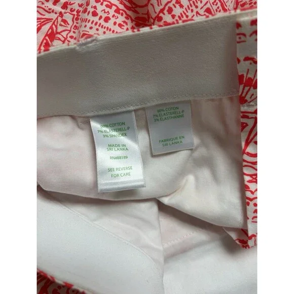 Lilly Pulitzer Gretchen High Rise 5” Shorts Red – Size Medium - Picture 4 of 4